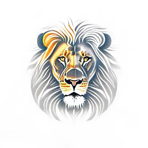 Sun With Female Lion