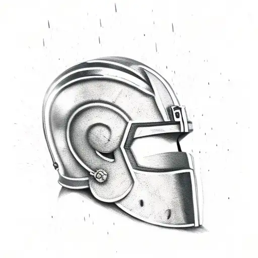 Spartan Helmet With Weath