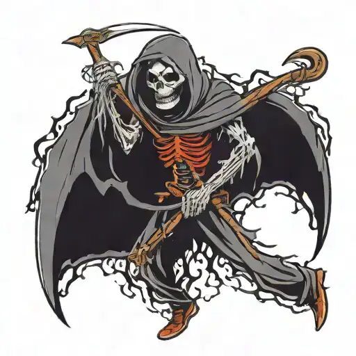 Grim Reaper With Scythe Metalcore T Shirt Idea