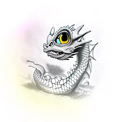A Dragon Made From Eyes