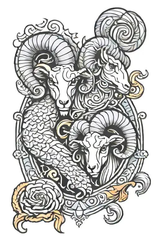 Pisces And Aries Ram