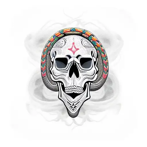 Skull & Snake Neo Traditional