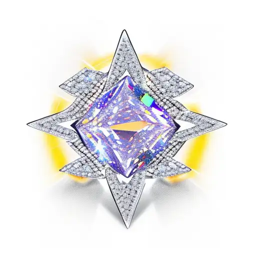 Dingle Dangle Sapphire Jewel Star 1000 Facets
