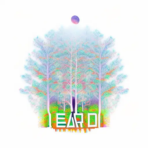 Ambigram Dream World Inside Tree Branches