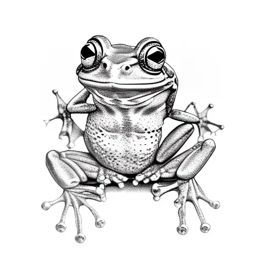 A Scopion On The Back Of A Frog