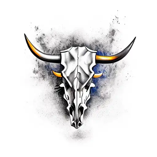 Bull Skull Real Rodeo