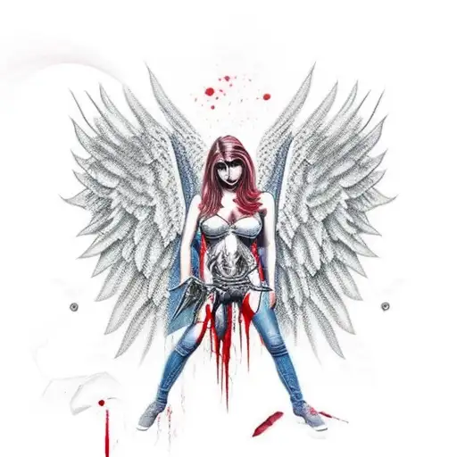 Angel With Blood Wings