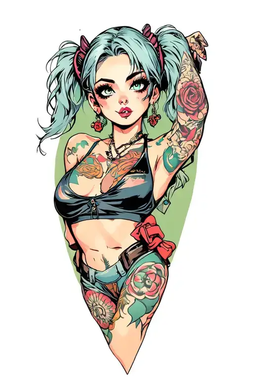 Anime Pin Up Girl