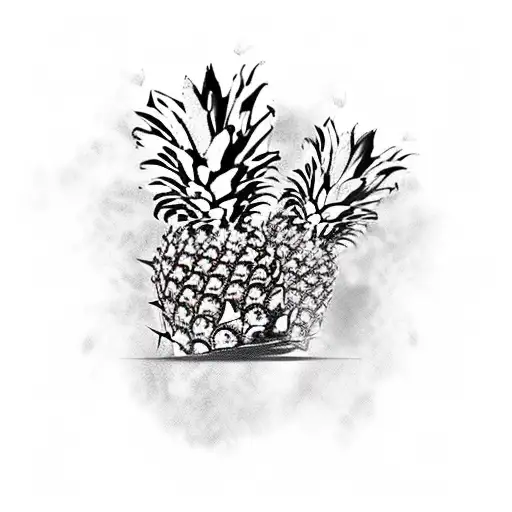 A Pineapple Wearing A Crown Of Thorns