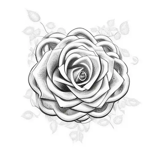 Chest Tattoo Of Initials Aj Intertwined With Rose Vines