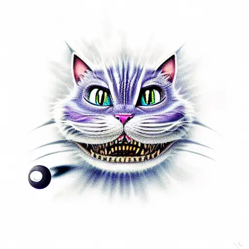 The Cheshire Cat Coming Out Of A Black Hole In The Universe