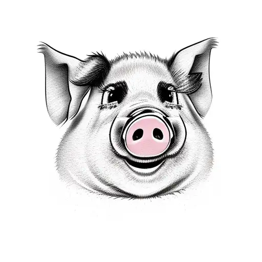 Cartoon Pig Inside Marc