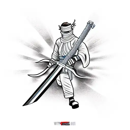 Ninja Sword On Motorcycle