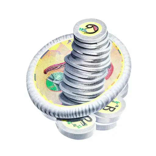 Tattoo Of A Centipede Crawling On A Stack Of Money