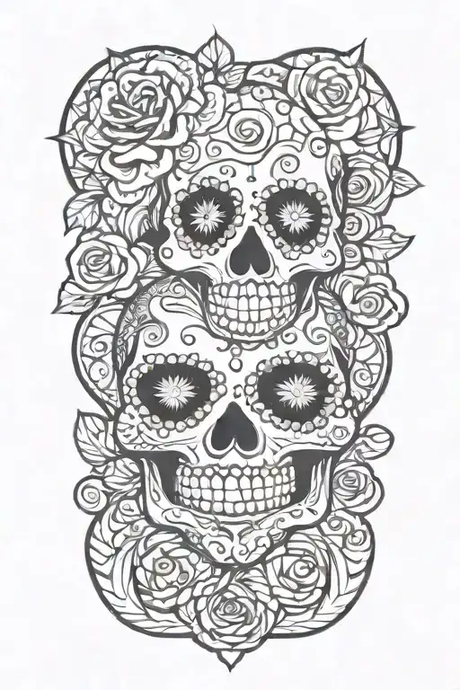 Two Sugar Skulls