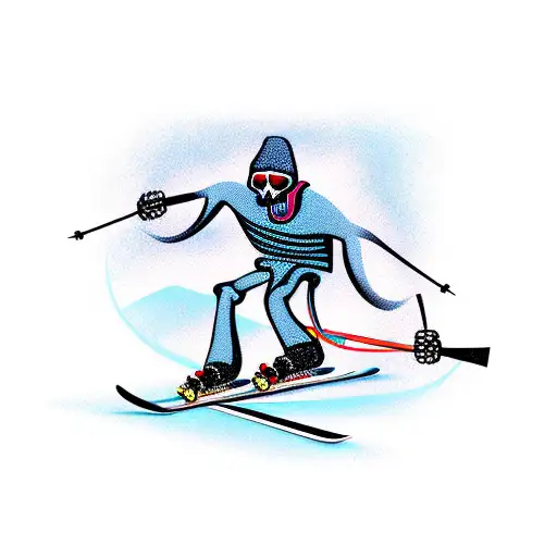 Skeleton Skiing