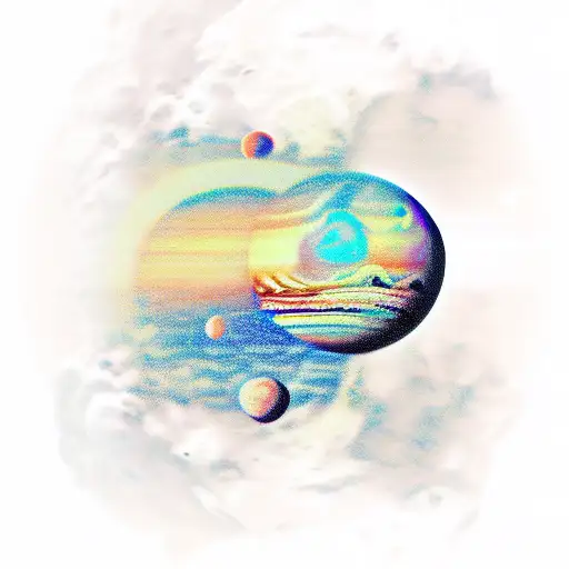 Saturn Pluto The Moon And Stars