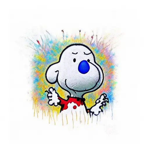 Woodstock From Snoopy As A Bansky Art Piece