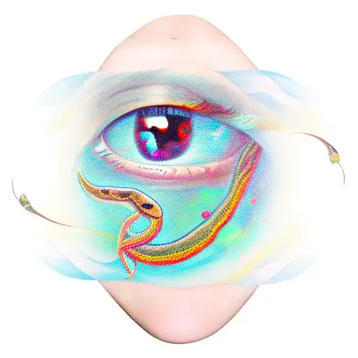 Eye Snake Mirror Woman