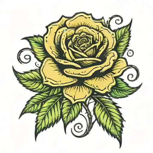 The Name Marley In A Rose