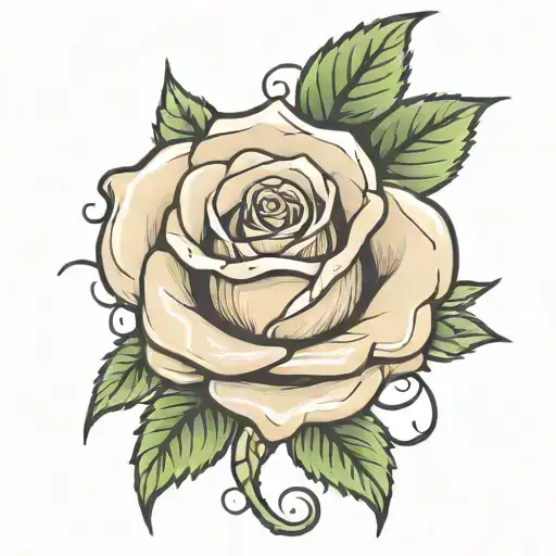 The Name Marley Written In A Rose