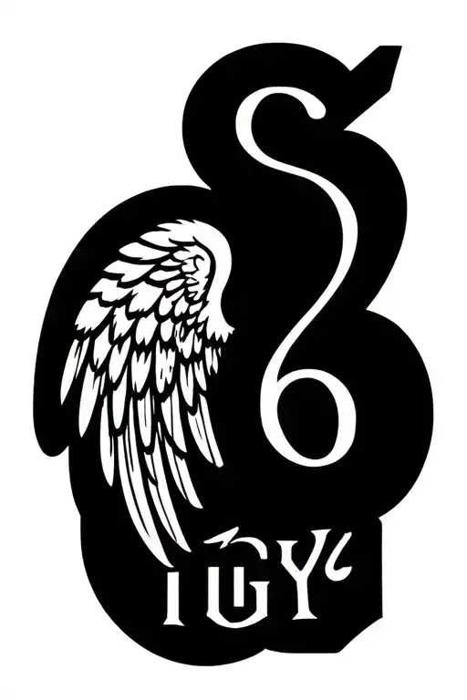 Igy6 ' Igy6' Symbol With Angel Wings