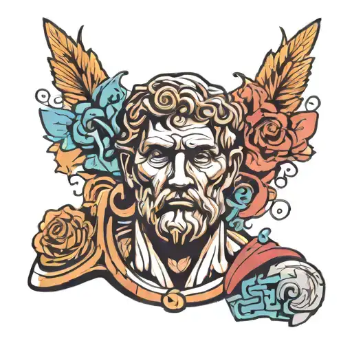 Roman Bust With Graffiti Inspired Design