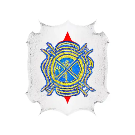 Firefighter Tribute And Ukrainian Flag