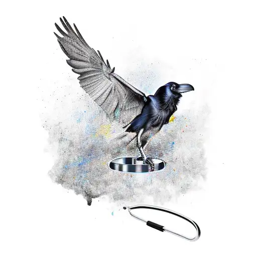 Raven With Horseshoe