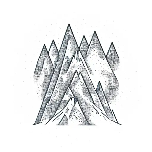 A Majestic Mountain Peak Surrounded By Lush Forests And A Winding Trail