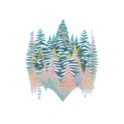 Mountians With I Love You And 10-11-1981 In Roman Numerals