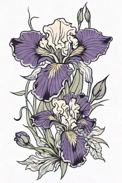 Iris Flower And Music