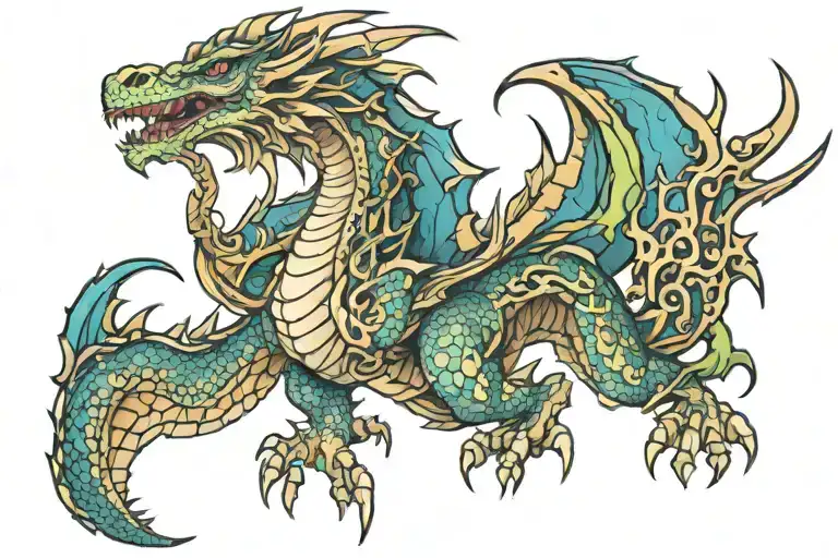 Bakunawa Dragon Made Out Of Pure Bone And Scale