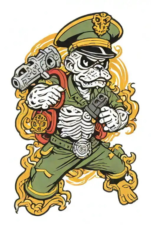 Us Marine Corps And Fire Department Maltese