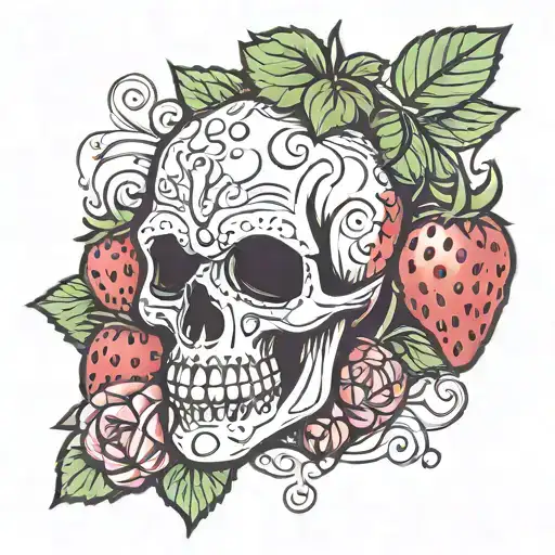 Strawberry Skull