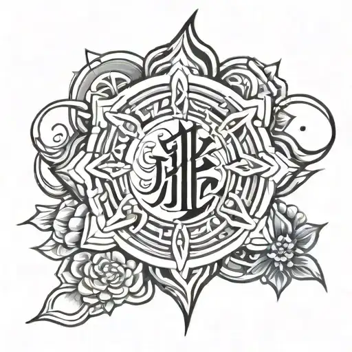 Symbolic Tattoo Representing Resiliance Strength Zen