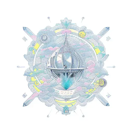 An Intricate Tattoo Depicting The Journey Of Entrepreneurship