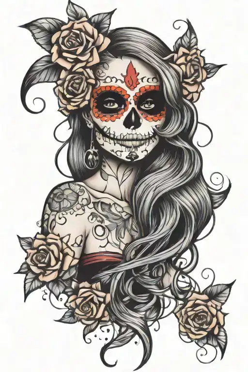 Sexy Female Sugar Skull