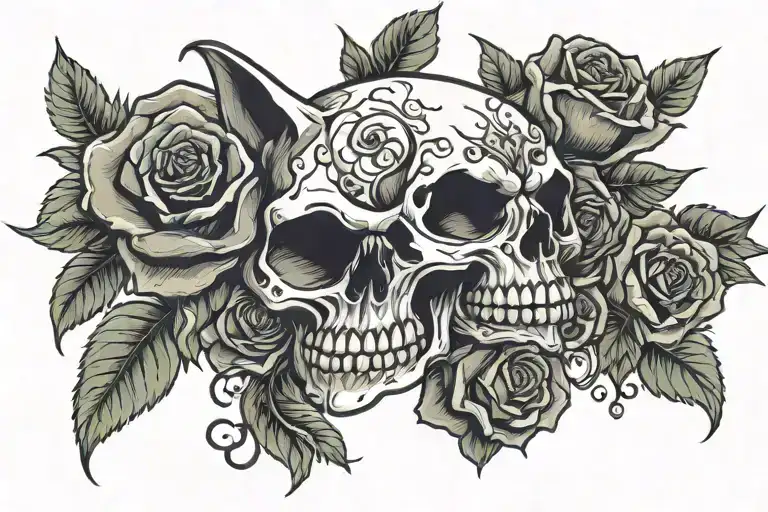 Rose Scull Cat