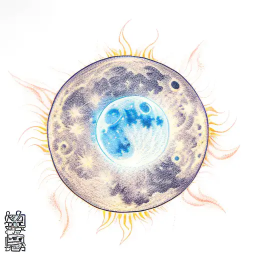 Sun Exploding To Reveal Moon