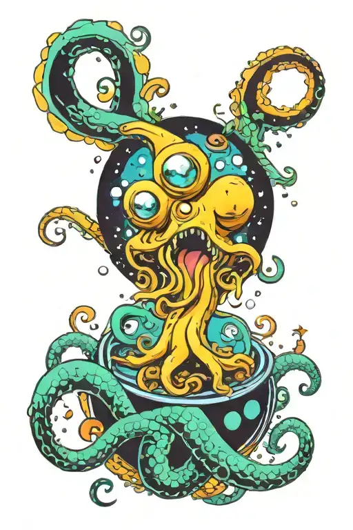 Colorful Space Kraken