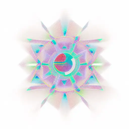 An Abstract Geometric Design Symbolizing The Euphoria And Satisfaction Derived From Masturbation