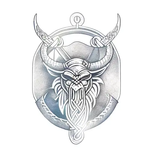 Viking Longship With A Dragon Head Prow