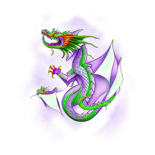 Dragon With Lavender