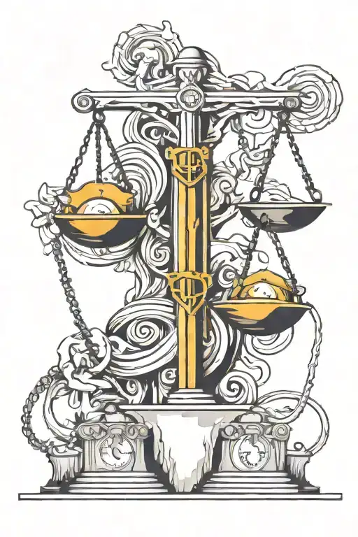 Scale Of Justice And An Electrician Symbol Incorporated