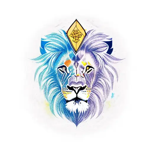 Lion With Pisces Logo