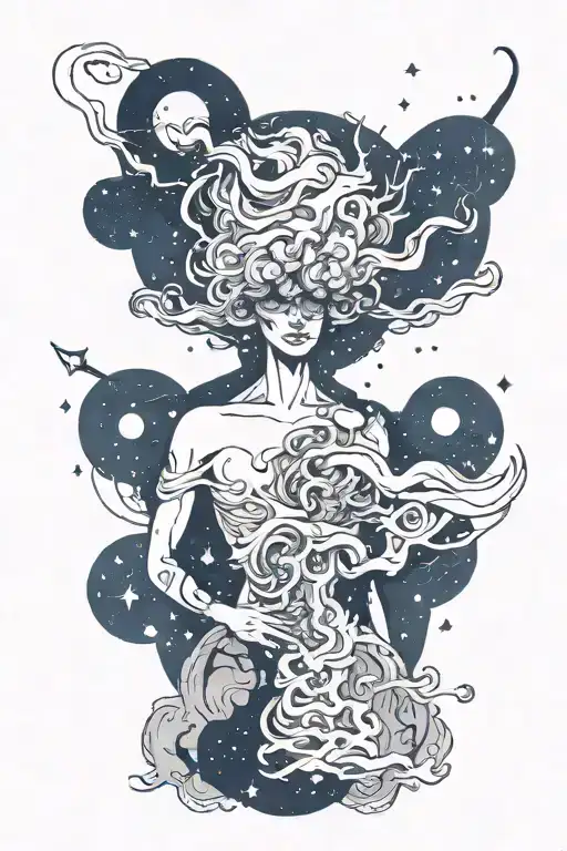 Ethereal Space Silhouette