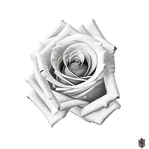 Rose And A Knife And Number 6354