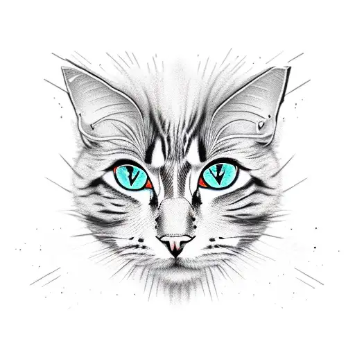 Punk-inspired Cat With A Mohawk