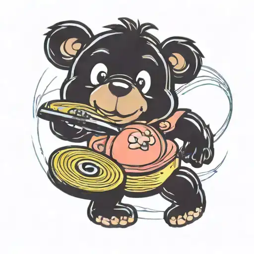 Care Bear Spinning Vinyl Records